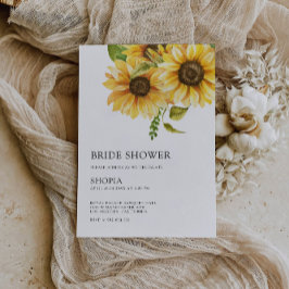 Invitation à la douche nuptiale de tournesol