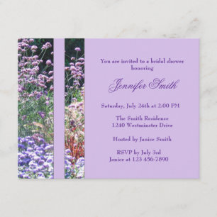 Invitation à la douche nuptiale des Florals du jar