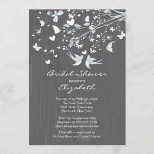 Invitation à la douche nuptiale des Inséparables g