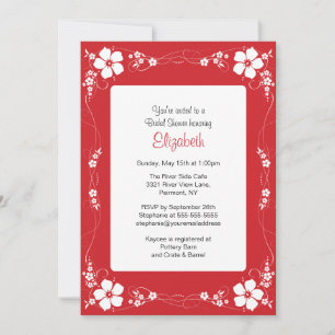Invitation à la douche nuptiale du jardin floral r
