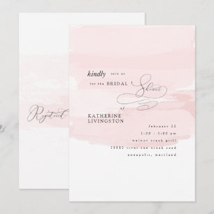 Invitation à la douche nuptiale éclatante