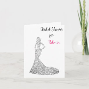 Invitation à la douche nuptiale étincelante et bri