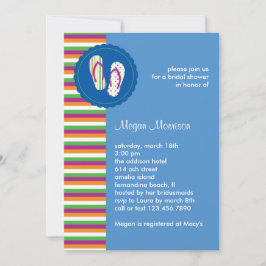 Invitation à la douche nuptiale Flip Flops