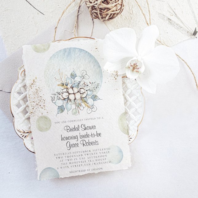 Invitation à la douche nuptiale florale (Créateur téléchargé)