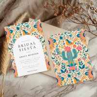 Invitation à la douche nuptiale Florale Fiesta mex