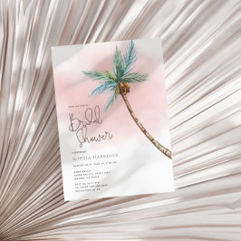 Invitation à la douche nuptiale Palm Tree