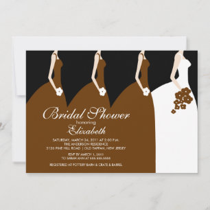 Invitation à la douche nuptiale pour femmes mariée