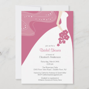 Invitation à la douche nuptiale pour mariée gracie