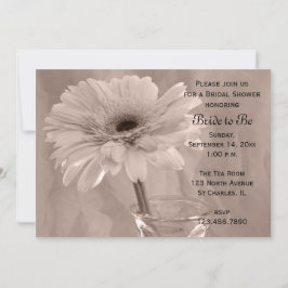 Invitation à la douche nuptiale rose pâle