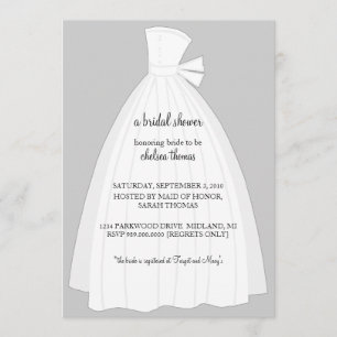 Invitation à la douche nuptiale {Silver}