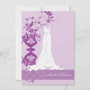 Invitation à la douche nuptiale  Violet