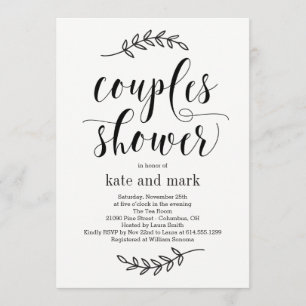 Invitation à la douche par Rustic Elegance