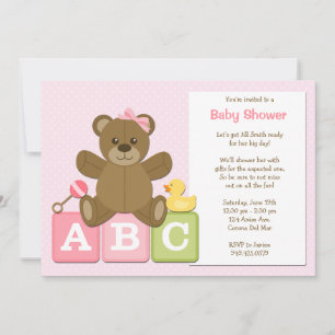  Invitation à la douche pour bébé