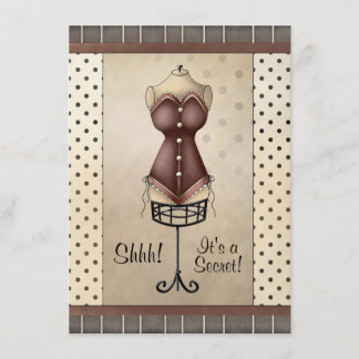 Invitation à la douche surprise nuptiale (lingerie