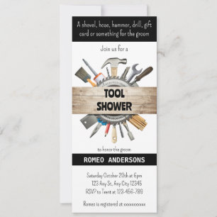 Invitation à la douche Tool