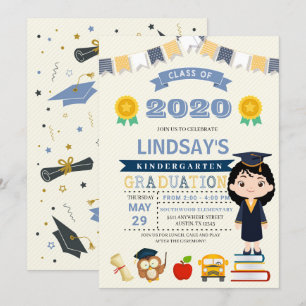 Invitation à la Faire-part de diplôme d'études pou