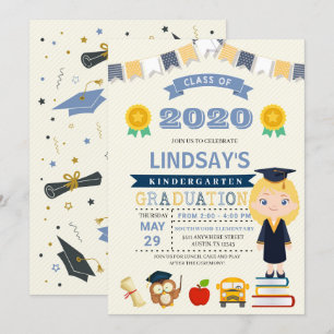 Invitation à la Faire-part de diplôme d'études pou