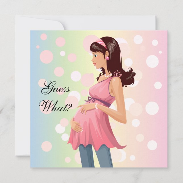 Invitation à la Faire-part de grossesse (Devant)