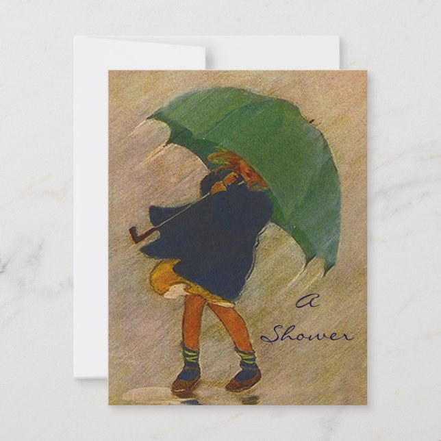 Invitation à la Faire-part de la fête de la pluie  (Devant)