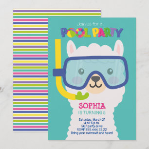 INVITATION À LA FÊTE AU BASSIN À LLAMA