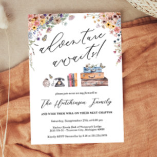 Invitation à la fête d'adieu Aventure Attend