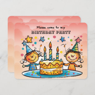 Invitation à la fête d'anniversaire