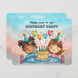 Invitation à la fête d'anniversaire