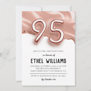 Invitation à la fête d'anniversaire 95 ans