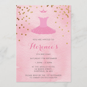 Invitation à la fête d'anniversaire à thème Baller