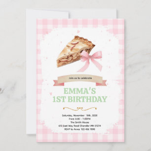 Invitation à la fête d'anniversaire bow pie
