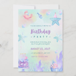 Invitation à la fête d'anniversaire | Canva modifi