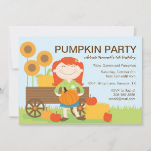Invitation à la fête d'anniversaire d'automne