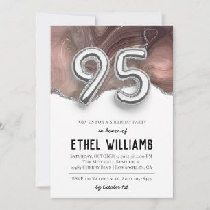 Invitation à la fête d'anniversaire de 95 ans