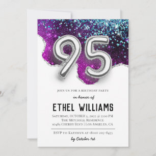 Invitation à la fête d'anniversaire de 95 ans
