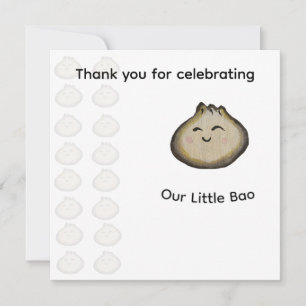 Invitation à la fête d'anniversaire de Bao Dumplin