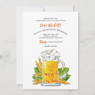Invitation à la fête d'anniversaire de Beer Mug