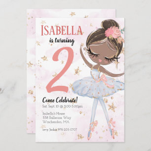 Invitation à la fête d'anniversaire de Black Balle