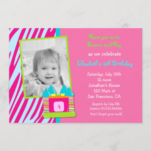 Invitation à la fête d'anniversaire de Bounce Hous