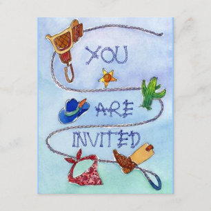 INVITATION À LA FÊTE D'ANNIVERSAIRE DE BUCKAROO ~ 