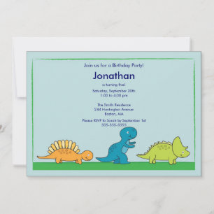 Invitation à la fête d'anniversaire de Cute Boys D