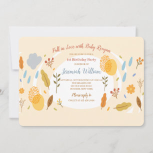 Invitation à la fête d'anniversaire de Fall in Lov