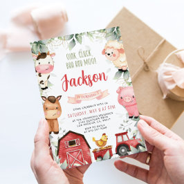 Invitation à la fête d'anniversaire de ferme