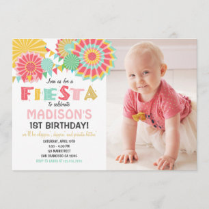 Invitation à la fête d'anniversaire de Fiesta au M