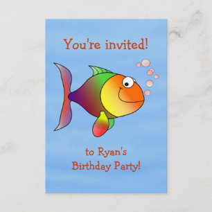 Invitation à la fête d'anniversaire de Fishy Fun