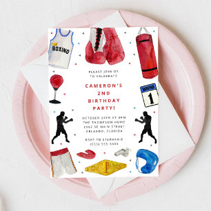 Invitation à la fête d'anniversaire de garçon de b