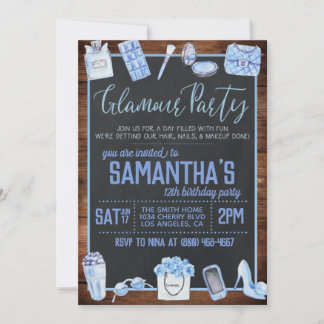 Invitation à la fête d'anniversaire de Glamor