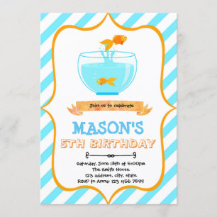 Invitation à la fête d'anniversaire de Goldfish