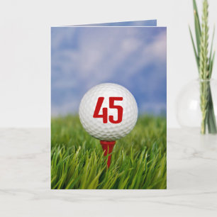 Invitation à la fête d'anniversaire de golf 45 ans