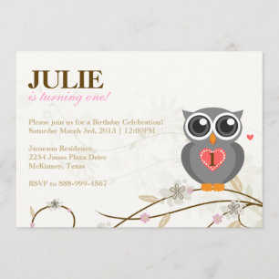 Invitation à la fête d'anniversaire de Grey Owl