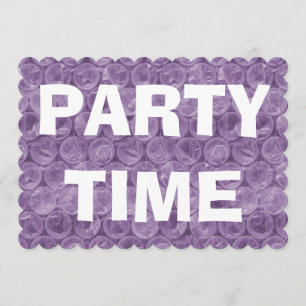 Invitation à la fête d'anniversaire de la bulle vi